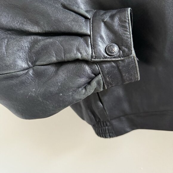 Vtg 90s Wilsons Pelle Studio Leather Thinsulate Lined Bomber Jacket Men’s XLT - Picture 12 of 16